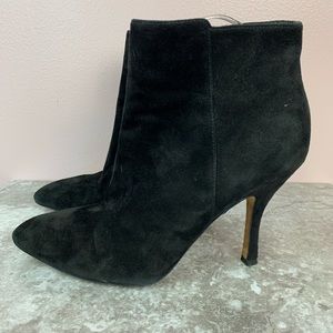Via Spiga Black Suede Ankle Bootie 8.5